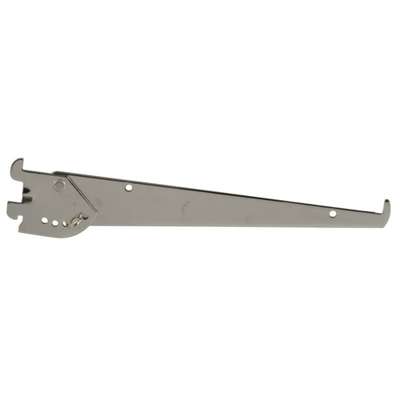 Econoco - GC10 - Adjustable 10" Tap-in Style Chrome Bracket For President Line Slotted Standards - Sold in Pack of 25