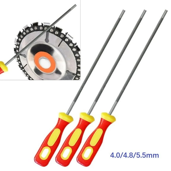 3pcs Round Chainsaw Files Saw Chain Files Sharpener For Woodworking 4.0/4.8/5.5mm High Carbon Steel Chain Saw File Dropship