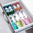 thumbnail image 2 of 14*16*7.5cm Fridge Bottle Storage 3 Piece Beer Rack Refrigerator Plastic Stackable Wine Rack Fridge Stackable Wine Rack Stackable Bottle Rack (3 Colors), 2 of 5