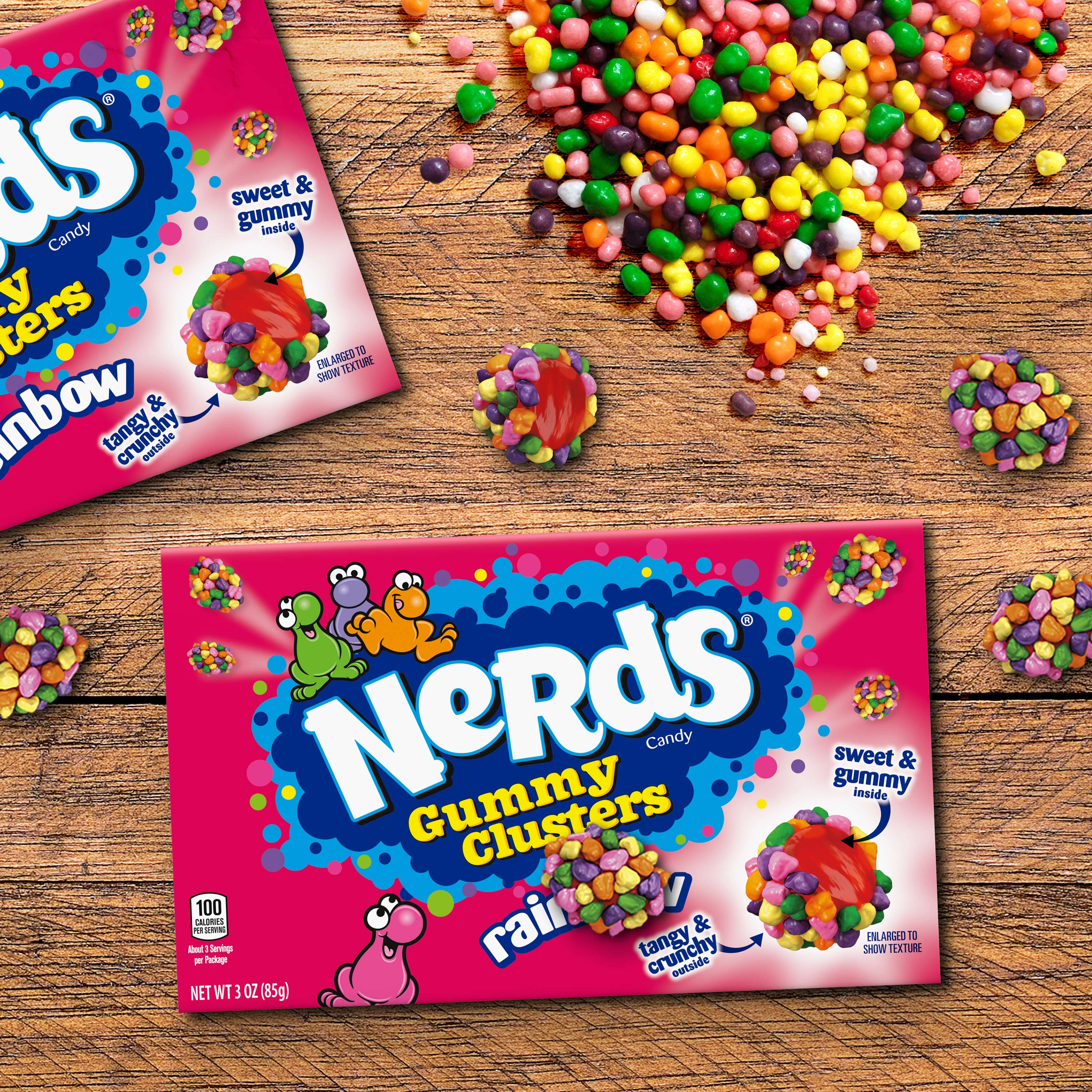 Nerds Gummy Clusters Candy, Rainbow, 3 oz Theater Box - image 4 of 9
