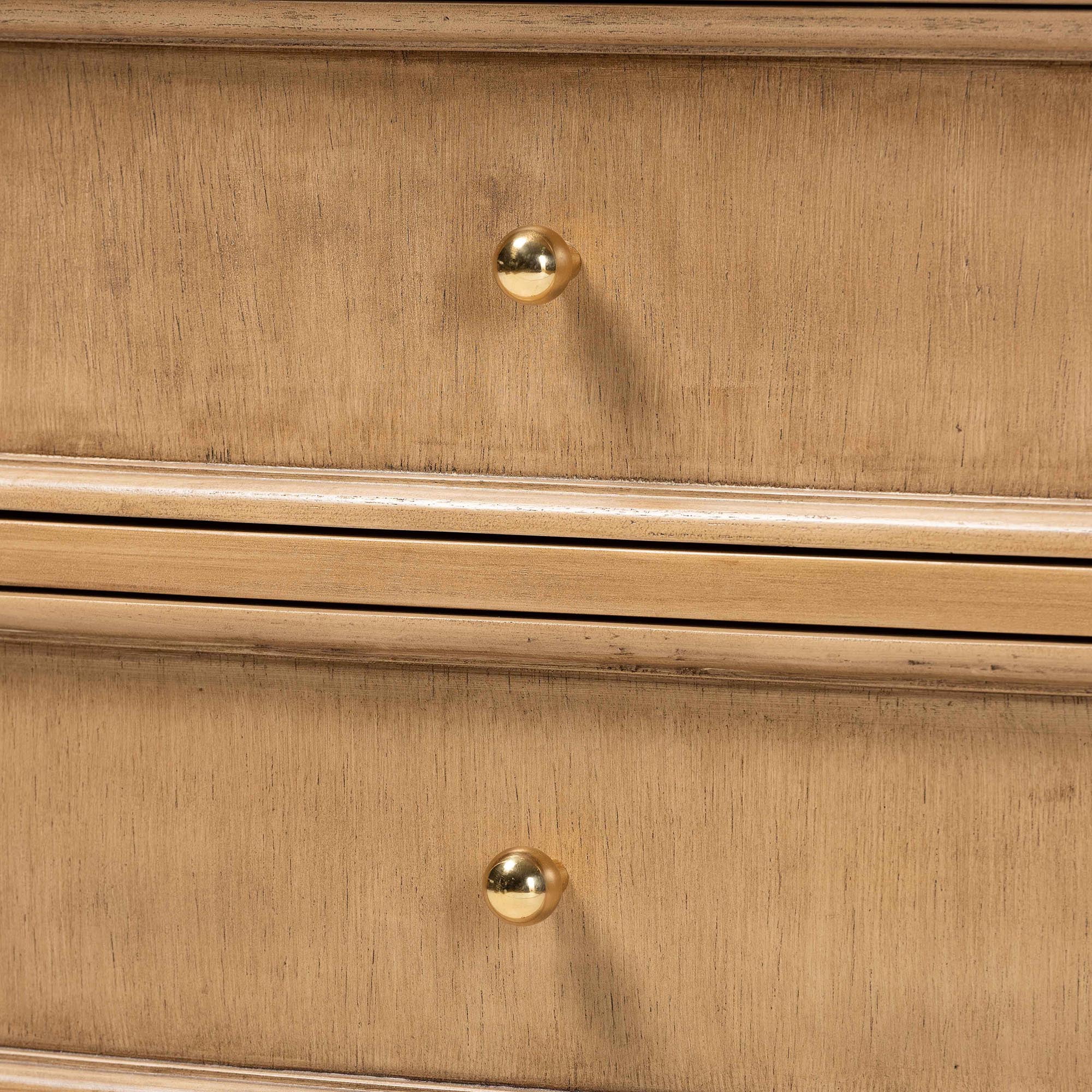 bali & pari Karmel Traditional Chest, 3-Drawer, Light Oak Brown
