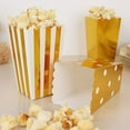 thumbnail image 4 of BalsaCircle 36 Gold White 5" Popcorn Style Cardboard Candy Gift Favor Boxes Party Events Decorations Supplies, 4 of 8