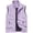Dark Purple, variant on Outdoor Vest for Men Casual Lightweight Summer Fishing Golf Sleeveless Windbreaker with Pockets Running Travel Hiking Zip Up Jackets Light Blue S