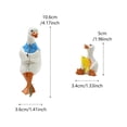 thumbnail image 2 of Set de esculturas de pato de resina para decoración de jardín, 2 of 3