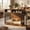 Brown, variant on 48" Farmhouse Style Dog Crate Furniture with Feeding Bowl & Drawers, Sturdy Pet Kennel End Table for Small to Medium Dogs, Ideal for Living Room & Entryway Storage