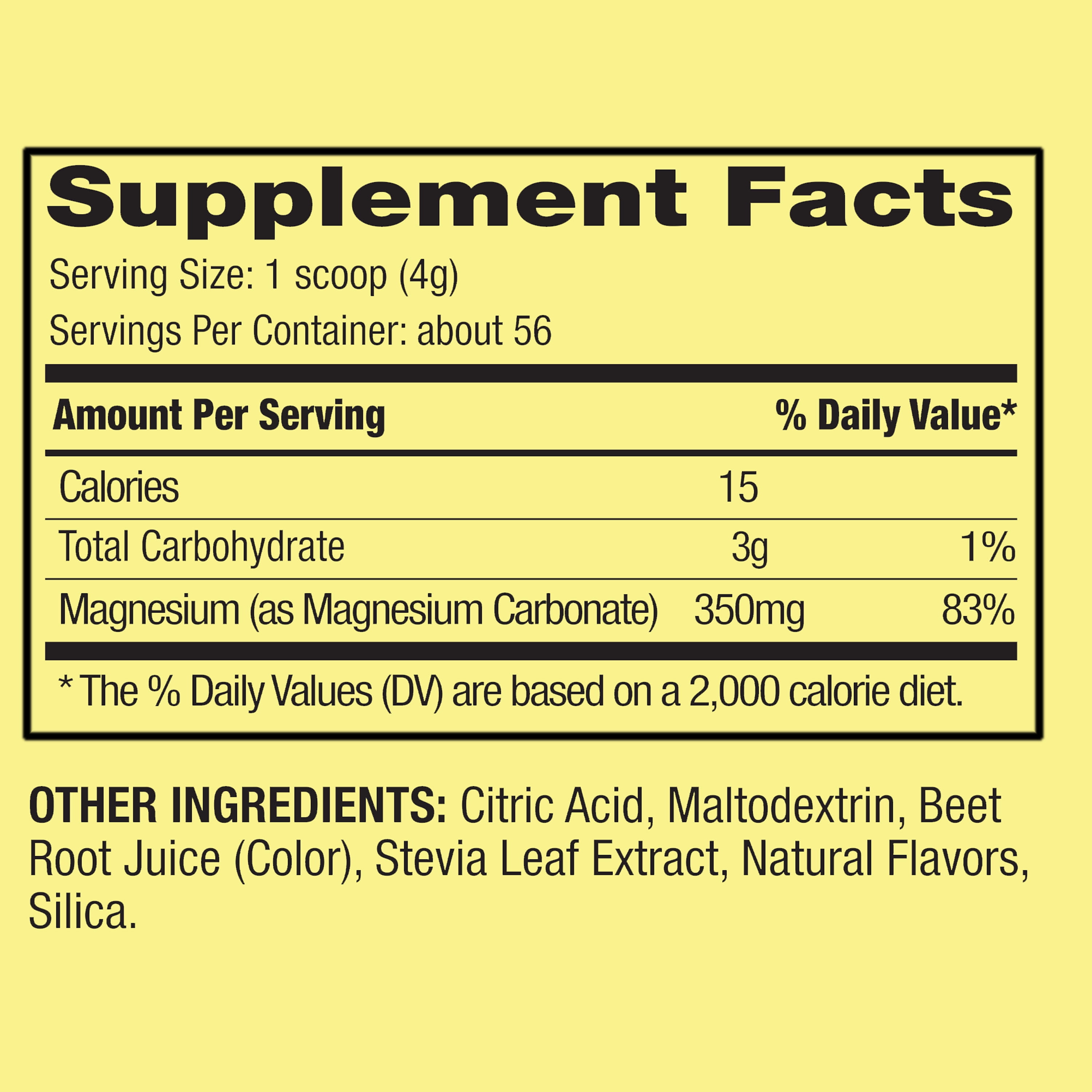 (3 pack) Spring Valley Magnesium Stress Support Dietary Supplement Powder, Raspberry Lemon Flavor, 350 mg, 8 oz