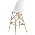thumbnail image 4 of Home Square 29.5" Mid-Century Bar Stool in White - Set of 2, 4 of 5