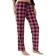 thumbnail image 2 of LANBAOSI 2 Pack Women Comfy Soft Fleece Plaid Pajama Pants Size L, 2 of 8