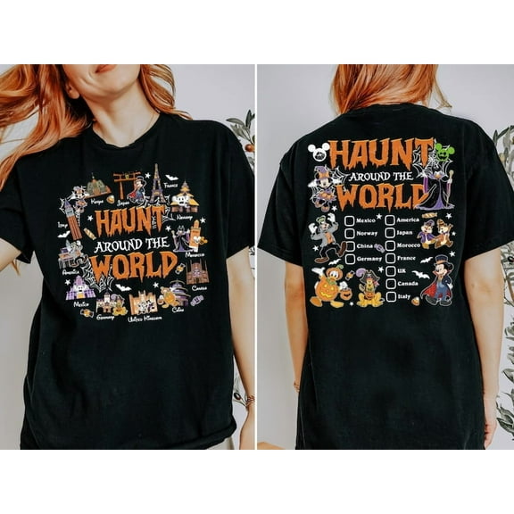 Halloween Haunt Around The Worl Shirt, Disney Eating Around The World Halloween Sweatshirt, Spooky Season Snacks Hoodie