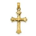 thumbnail image 4 of 14k Yellow Gold Budded Religious Cross Charm, 4 of 5