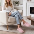 thumbnail image 7 of Ecetana Women's Slippers Soft Plush Slippers Non-slip Warm Home Shoes Memory Foam Slippers, 7 of 7