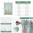thumbnail image 6 of Easter Bunny Gnomes Balloon Curtains for Bedroom/Front Door/Bathroom, Spring Easter Eggs Floral Teal Wood Tie Up Curtains 63 Inch Length Light Filtering Kitchen Curtains Shades for Windows 46"x63", 6 of 8