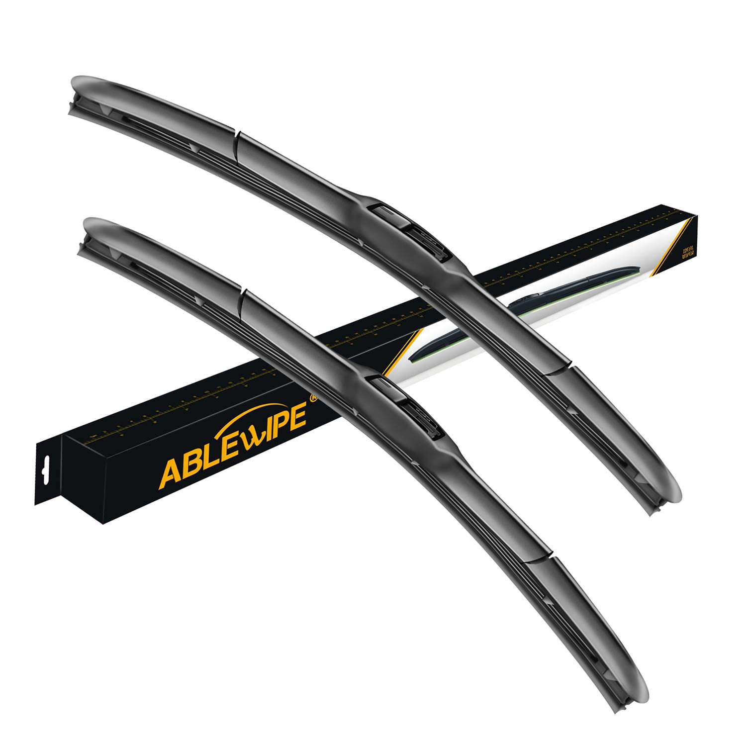 Front Premium Aero Wiper Blades Pair Windscreen Window 24" 18" V1