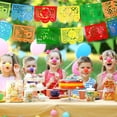 thumbnail image 5 of Hongchun Mexican Birthday Party Colorful Pulled Flags，20*15cm，250g, 5 of 5