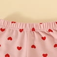thumbnail image 5 of Generic Winter Kids' Rompers and Jumpsuits Toddler Long Sleeved Round Neck Pullover Heart Print Sweater Set Comfortable Home Wear Spring and Autumn Outdoor Sportswear(2-3 Years,Pink), 5 of 9