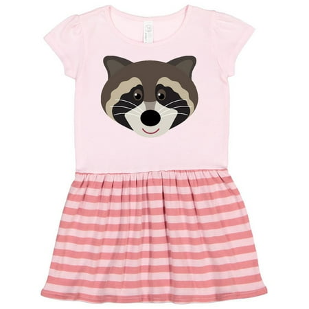 

Inktastic Raccoon Animal face Gift Toddler Girl Dress