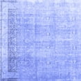 thumbnail image 1 of Ahgly Company Machine Washable Indoor Square Abstract Blue Contemporary Area Rugs, 8' Square, 1 of 4