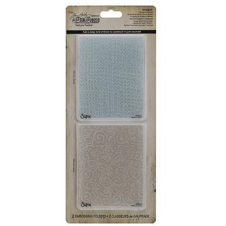 Sizzix 656645 Sizzix Texture Fades Embossing Folders By Tim