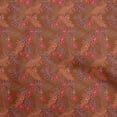 thumbnail image 1 of oneOone Cotton Cambric Orange Fabric Tropical Sewing Fabric By The Yard Printed Diy Clothing Sewing Supplies 42 Inch Wide, 1 of 5