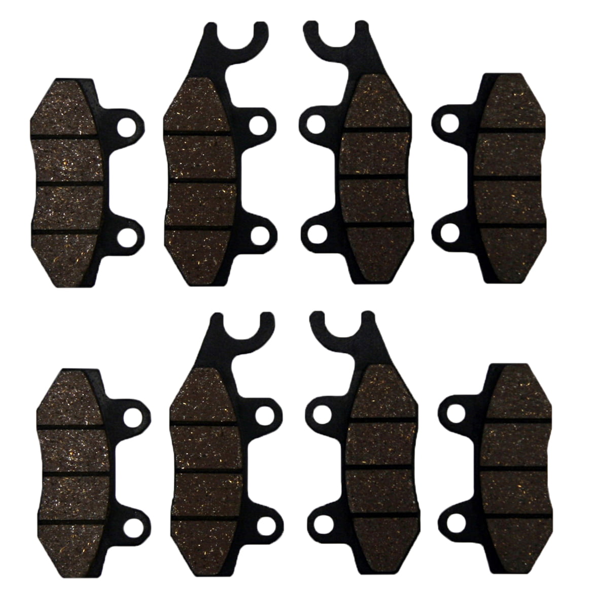 MOTOKU Front and Rear Brake Pads for Rhino 700 2008-2013