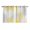 Yellow, variant on Aqua White Kitchen Curtains Small Short 39 Inch Length, Abstract Grey Chrysanthemum Flower Floral Grommet Top Bedroom Living Room Curtains, Light Filtering Cafe Curtain Drapes 2 Panels Set 55''x39''
