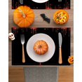 thumbnail image 3 of Halloween Placemats Set of 4 Blood Red Lips Place Mats Fall Placemat Bloody Horror Night Table Mats for Dining Kitchen Table Holiday Dinner Party Home Decorations 13x19 Inch, 3 of 8
