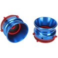 thumbnail image 4 of 1 par de adaptadores de buje NAB, abridor de cinta de carrete a carrete de aluminio pulido profesional para Studer ReVox para Akai para Teac Blue, 4 of 12