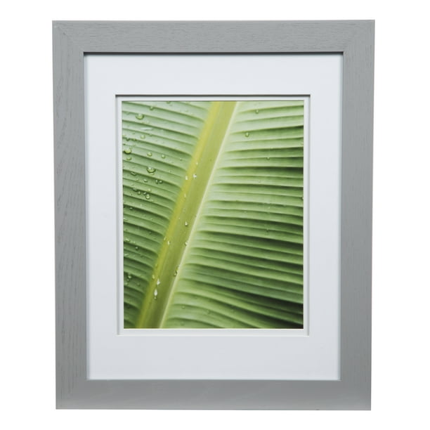 Gallery Solutions 11x14 Wide Grey Double Matted To 8x10 Frame Walmart