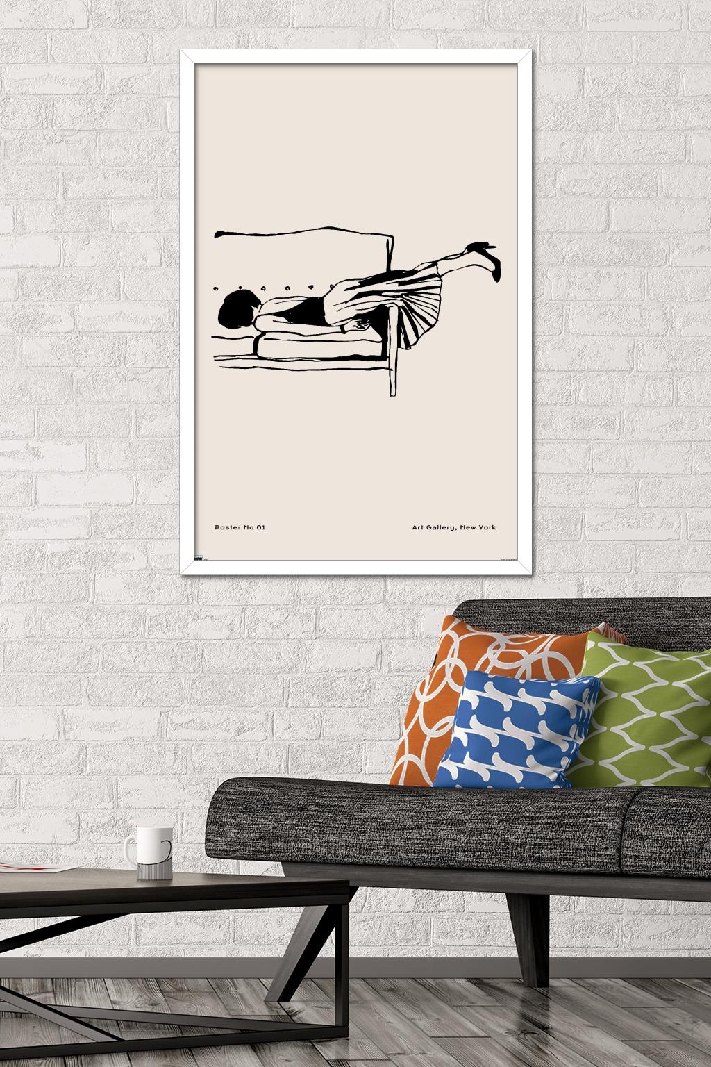 Rough Day No 01 Wall Poster, 22.375" x 34" Framed