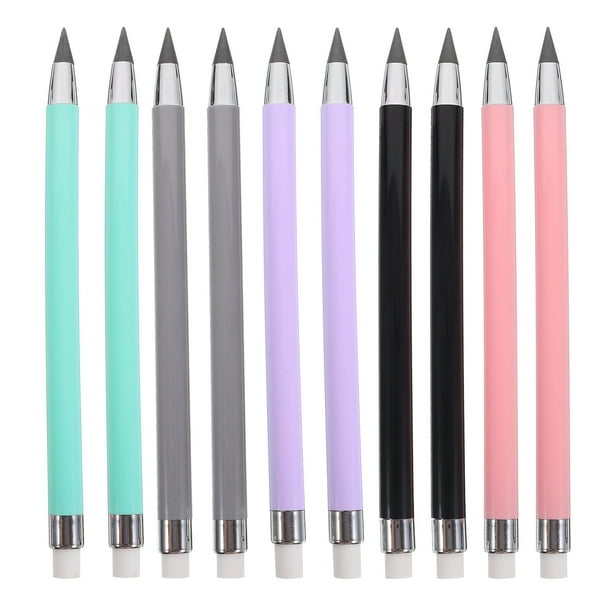 ColoMX 10 Uds lápiz sin tinta lápiz de dibujo eterno lápiz de estudiante lápices portátiles lápices de escritura