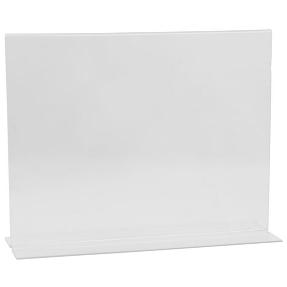 HUBERT® Acrylic Sign Holder with Easel Back Horizontal - 8 1/2"H x 11"L