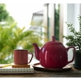 thumbnail image 2 of European Style Ceramic Teapot Coffee Pot Water Pot Porcelain Vintage Gift Tea Pot (Classic Red), 2 of 5