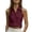 Red, variant on Hxshgdsn Womens Collared Dress Blouse V Neck Sleeveless Halter Casual Tops Linen Look Summer Shirt Office Wear(Blue/2XL)