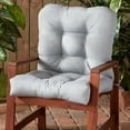 thumbnail image 4 of Greendale Home Fashions Heather Gray 42 x 21 in. Outdoor Reversible Tufted Chair Cushion, 4 of 9