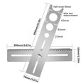 thumbnail image 2 of 60cm Ceramic Tile Hole Locator Multifunctional Positioning Tool For Stainless Steel Tile Hole Locator, 2 of 9