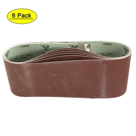 

4-Inch x 24-Inch 600 Grit Tape Butt Joint Aluminum Oxide Sanding Belt 6pcs