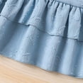 thumbnail image 6 of Toddler Baby Girls Summer Outfit Sleeveless Lace Embroidery Clothes Toddler Kids Tank Tops Bell-bottom Pants Set, 6 of 9