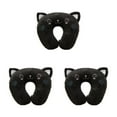 thumbnail image 3 of Bewildely Almohadas en forma de U Sleep Experience Comfort Anywhere Go Almohadas de aplicación amplia para viajes gato negro 26 * 30 cm Type1 NO1, 3 of 6