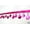 Â Fuchsia, variant on Lily Beaded Trim 1-1/2" Multi-Color Round Sequins Glass Bead with 3/8" Ribbon