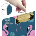 thumbnail image 4 of Coolnut Flamingo Clipboard, Acrylic Standard A4 Letter Size Clip Board with Low Profile Clip for Office, Classroom, Doctor, Nurse and Teacher, 12.5"x9", 4 of 7