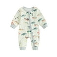 thumbnail image 1 of xiaxaixu Combinaison d'Automne pour Bébé, Manches Longues Col Rond Imprimé Poisson Fermeture Éclair Combinaison d'Automne pour Garçons Filles, 1 of 9