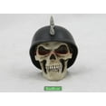 thumbnail image 2 of GERMAN MOHAWK BIKER HELMET SKULL Figurine, 2.25" Tall, Resin, Superb Detail!, 2 of 7