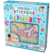 Buddy & Barney: Bath Time Stickers - Alphabet - 26 Foam A–Z Letter Pieces, Suction Cup Mesh Storage Bag, Water & Tub Play, Educational Toy, Kids 3 