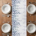thumbnail image 4 of Table Runner 60 Inches Long for Kitchen Dining, Spring Blue Eucalyptus Dresser Scarf Farmhouse, Dining Table Decorations for Wedding/Parties, Botanical Green Leaf Country 13 x 60 In, 4 of 8