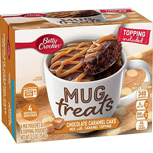 Betty Crocker Baking Mug Treats Chocolate Caramel Cake Mix With Caramel