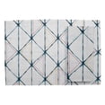 thumbnail image 2 of S4Sassy Blue Geometric Shibori Everyday Washable Placemats With Napkins Dining Table Decor, 2 of 3