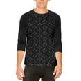 thumbnail image 1 of Halloween Witch Elements Cat Cross Moon Star Mens Raglan T Shirt, 1 of 2