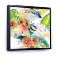 thumbnail image 3 of Designart 'Vital Wild Spring Leaves and Wildflowers III' Modern Framed Canvas Wall Art Print, 3 of 5
