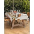 thumbnail image 2 of Outdoor Tablecloth with Umbrella Hole and Zipper, Vintage Mushroom Rectangle Table Cloth 60x102 Inch Waterproof Tablecloth, Spring Floral Retro Art Pastoral Botanical Picnic Table Cover for Patio, 2 of 7