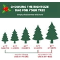 thumbnail image 7 of 9 ft Christmas Tree Storage Bag , for Big Artificial Xmas Tree/Holiday Trees, Green (60X20X30in), 7 of 7
